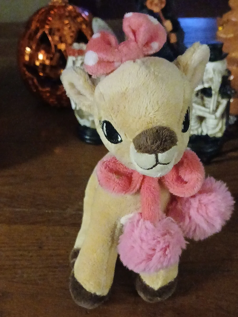 Clarissa Pink Bow Plush New